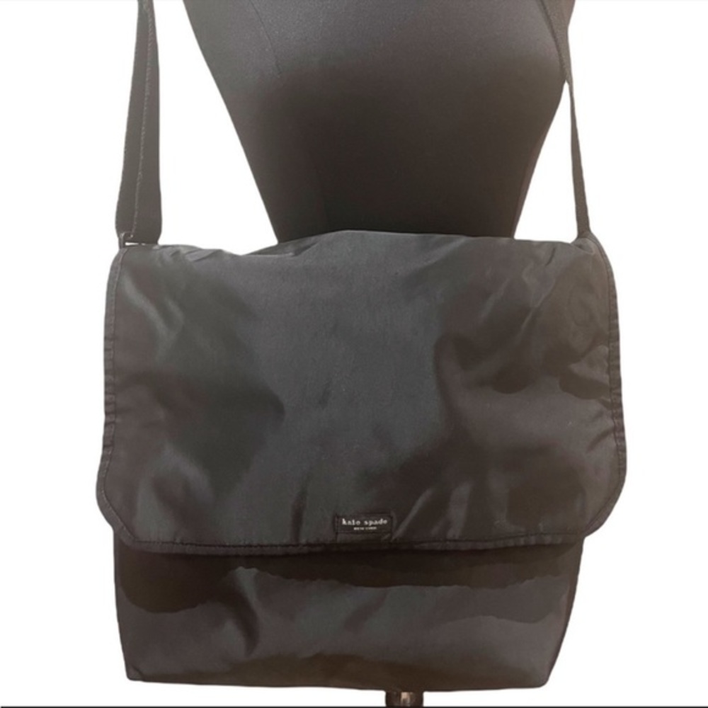 Kate Spade black nylon Messenger Bag